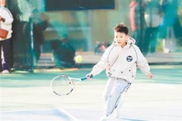 惠济区中小学生网球比赛开拍