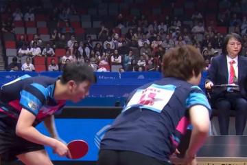 全运会乒乓球混双半决赛：陈垣宇蒯曼胜出，挺进决赛