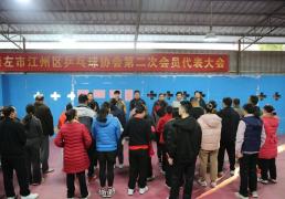 江州区乒乓球协会开展2026年新年乒乓球比赛