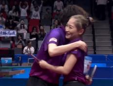 恭喜！林高远/刘诗雯逆转夺冠，场外指导张超激情助威抢镜！全运会乒乓球今天再诞生两金！